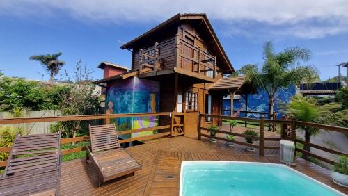 Viesnīcas āriene, Arte da Tribo Hostel & Camping in Praija Do Rosa