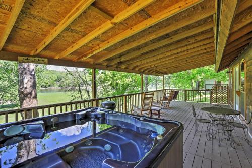 . Private Riverfront Cabin with Ozark Mountain View!