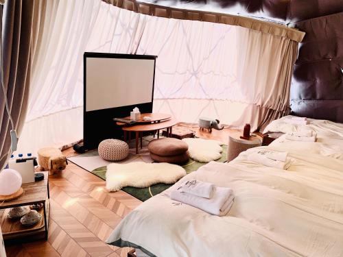 가와구치코역의 프라이빗 하우스 (120m², 침실 1개, 프라이빗 욕실 1개) (Necoana Glamping) in 후지카와구치코