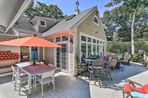Cape Cod Cottage with Furnished Deck Walk to Beach!