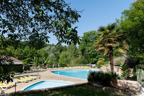 Peldbaseins, Camping le Moulin de David -Gaugeac Monpazier 24540 - Cabane -Mobil-home 3 et 2 chambres in Gaugeac
