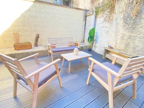 Erkély/terasz, - Le Lys - Magnifique maisonnette avec terrasse in Poitiers Városközpont
