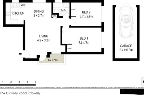 Modern Light 2BR Moments from Clovelly Beach in Bronte