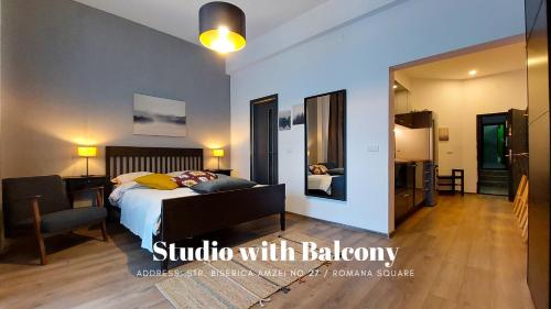 Studio with Balcony