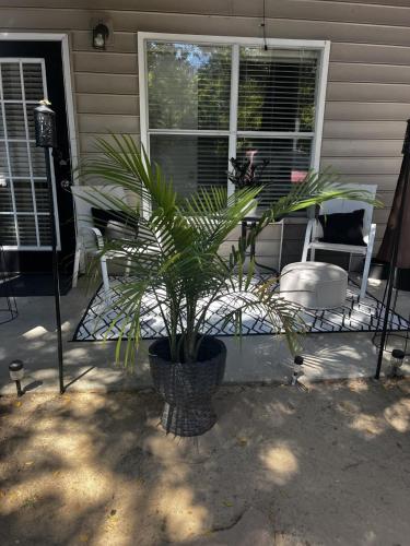 New Cozy 1 Califonia King Size Bed with Small sitting Area & Private Bathroom wit Private Entrance! With Free Parking outside Unit! 45 mins away from Airport!