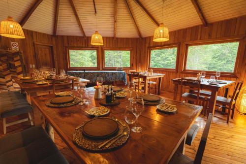 餐廳, Peuma Lodge Patagonia in 富塔萊烏富