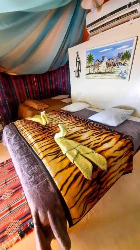 1 queen bed, 2 twin beds
