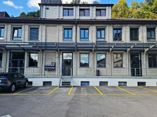 A szálláshely kívülről, La Factory in Porrentruy