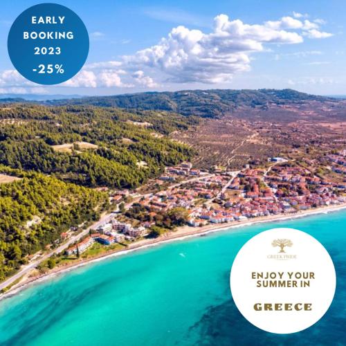  Halkidiki Greek Pride Evlogia Seaside in Skála Foúrkas