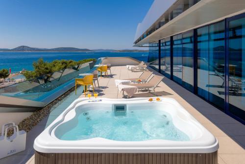 balkon/terras, Hotel Olympia Sky in Vodice