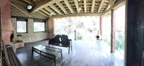 Kilátás, Cabanas y habitaciones Los Cedros in Col Centro Cuatilulco