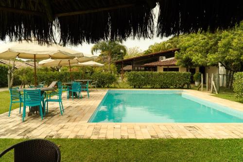 Swimming pool, Pousada Dunasol Floripa near Morro da Lagoa