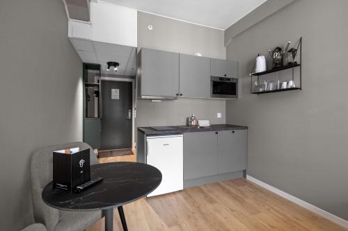 ห้องครัว, Forenom Serviced Apartments Drammen in แดรมเมน