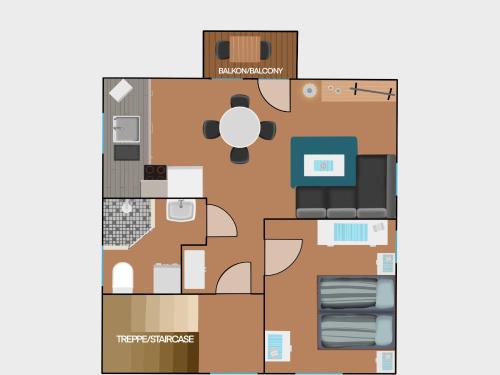 Alaprajzok, Ferienwohnung Beste - für eine entspannte Auszeit (Ferienwohnung Beste - fur eine entspannte Auszeit) in Bad Oldesloe