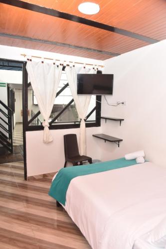 1 double bed