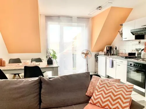 Cottbus-Apartments - Apricot Apartment I privat I Wifi I Küche I Balkon in Cottbus, Deutschland