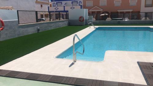 Kilátás, Adosado playa, geoda y Aguilas cerca, con barbacoa y piscina en San Juan de los terreros in Pulpí