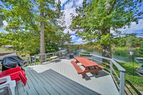 . Lakefront Burton Home with Deck, Grill and Views!