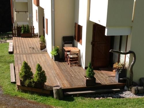 Appartement la Clusaz avec terrasse sur les pistes de ski