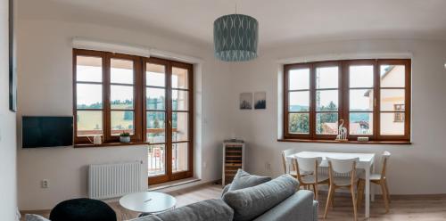 sala de TV, Apartmán Sjezdovka (Apartman Sjezdovka) in Kasperske Hory
