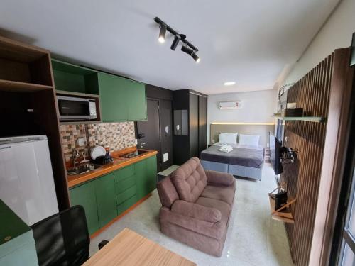 84 New studio next Paulista Av, fast wifi and balcony, São Paulo