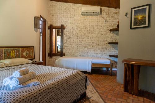 1 double bed, 1 twin bed
