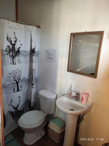 Bathroom, Hostel Caleta Union - Backpackers in Puerto Williams