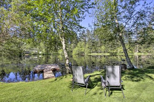 Quiet Lakefront Olympia Home with Dock on Half Acre