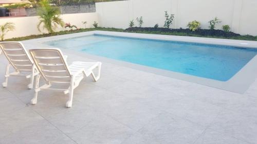 Swimming pool, Sea Glass Villa Tobago in Bon Accord Village