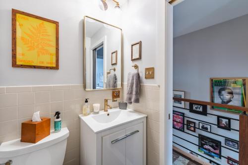 Bedroom in thoughtfully decorated East Passyunk home (South Philadelphia)