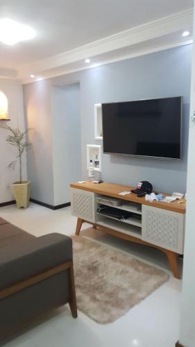 Koplietošanas atpūtas telpa ar TV, Lindo e aconchegante apt para até 04 pessoas (Lindo e aconchegante apt para ate 04 pessoas) in Saint Central