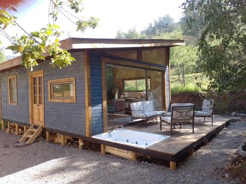 Cabaña con Jacuzzi y Piscina Cajón del Maipo