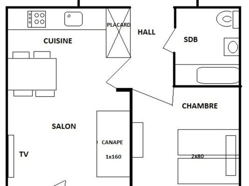 Appartement Les Saisies, 2 pièces, 4 personnes - FR-1-594-167