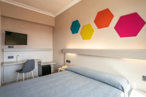 1 double bed