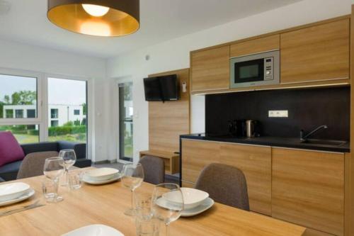 Konyha, LUXUS Appartement am Golfplatz und Therme Lutzmannsburg in Zsira