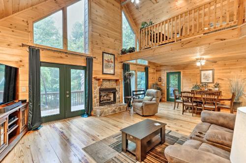 Ellijay Resort Cabin with Deck and Enclosed Porch!