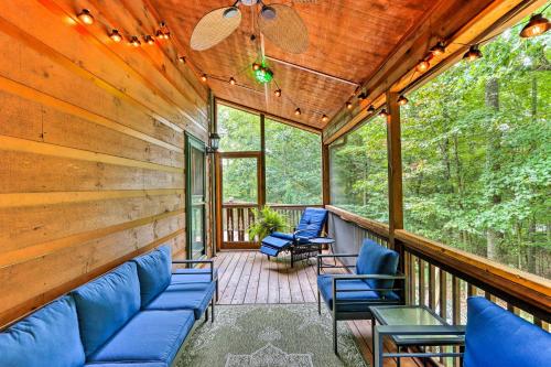 Ellijay Resort Cabin with Deck and Enclosed Porch! in Ellijay, USA