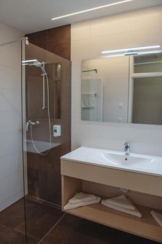 Bathroom, Hotel Lokomotive in Linz