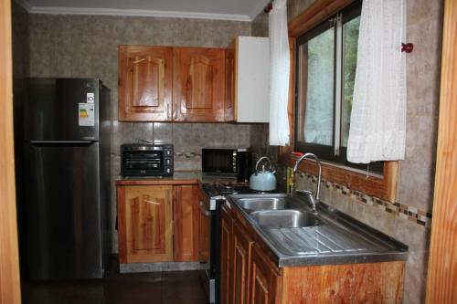 مطبخ, Casa Country Pucón (Casa Country Pucon) in فيلاريكا