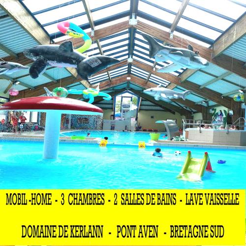 KERLANN-MH-6 PERS-3 CH-2 SDB-lave vaisselle- lave linge- grande terrasse - Camping - Pont-Aven