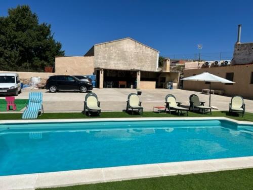Viesnīcas āriene, VILLA RURAL con amplia piscina in Campillo de Altobuey