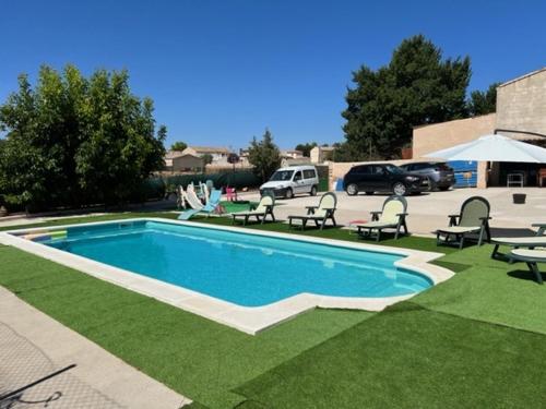 Dārzs, VILLA RURAL con amplia piscina in Campillo de Altobuey