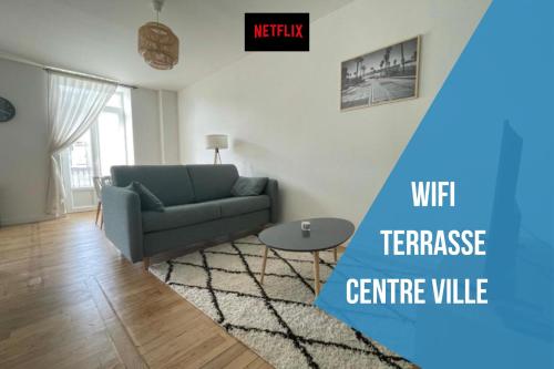 Superbe T2 Neuf Centre Ville Wifi Terrasse Netflix - Location saisonnière - Périgueux