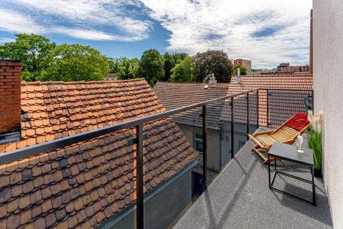 balcon/terasă, Apart House, Tylna 20 in Zielona Gora