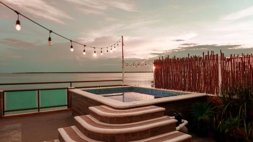 ระเบียง/ชานเรือน, Apartamentos "Ala Residencias" in เชตูมาล