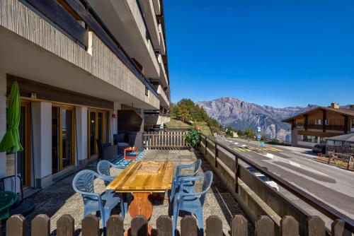 Erkély/terasz, Appartement Savoleyres 30 in La Tzoumaz