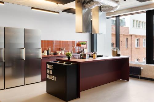 주방, Basecamp by Xior Wrocław (Basecamp by Xior Wroclaw) in 우로클라우 서버브