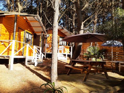Kilátás, Cabanas Las Escondidas in Monte Hermoso