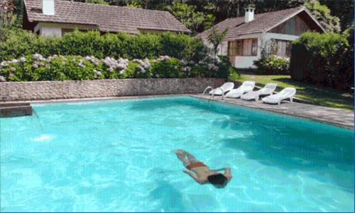 Úszómedence, Pousada Vale das Hortensias in Mauá (Rio de Janeiro)