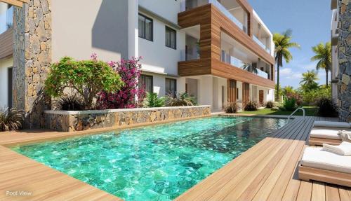 Soleia, Appt neuf de 2ch ds Residence piscine, 50m de la mer Mauritius Island